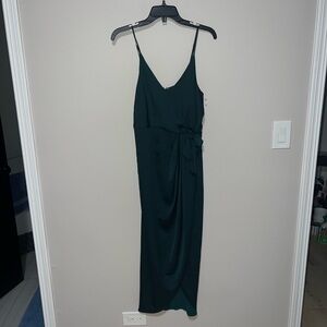 NWOT Aqua blue green midi dress SHONAJOY USA 6